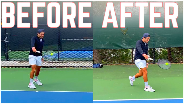 One Handed Backhand Tennis Lesson with 4.5 NTRP Player