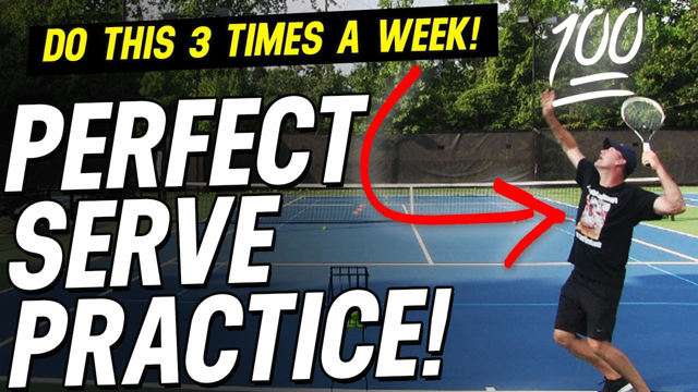 {Serve Lesson} Perfect Serve Practice 20 minute routine