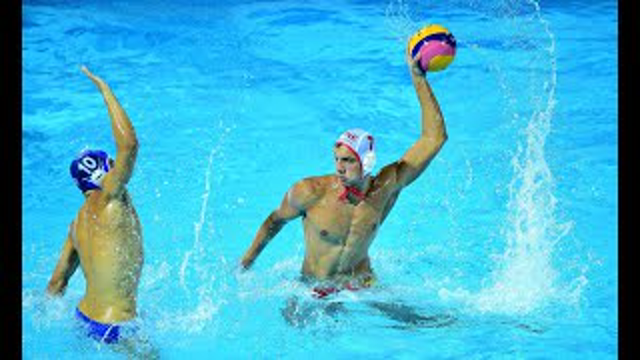 Physics of a skip shot (waterpolo)