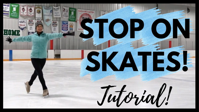 HOW TO STOP ON ICE SKATES - Ice Skating Tips!