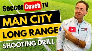 SoccerCoachTV.com - Man City Long Range Shooting Game.